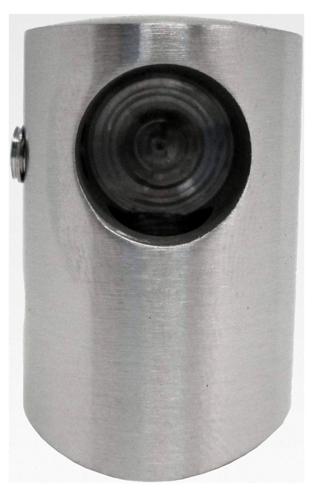 Querstabhalter Endstück für die rechte Seite aus Edelstahl Ø 22 mm für 12 mm Rundstäbe