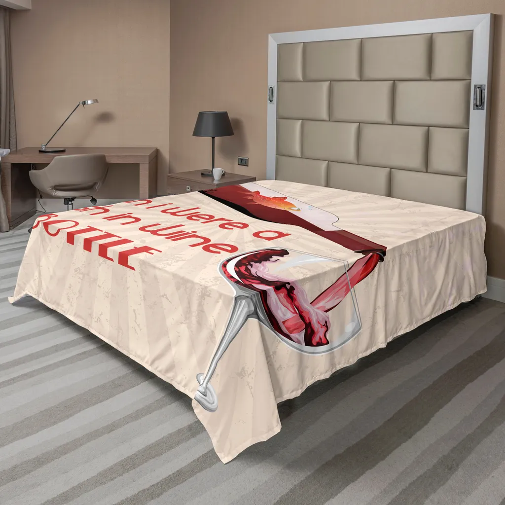 Drap de lit XXL 275x260 cm pour cacher un lit dépareillé décor forêt