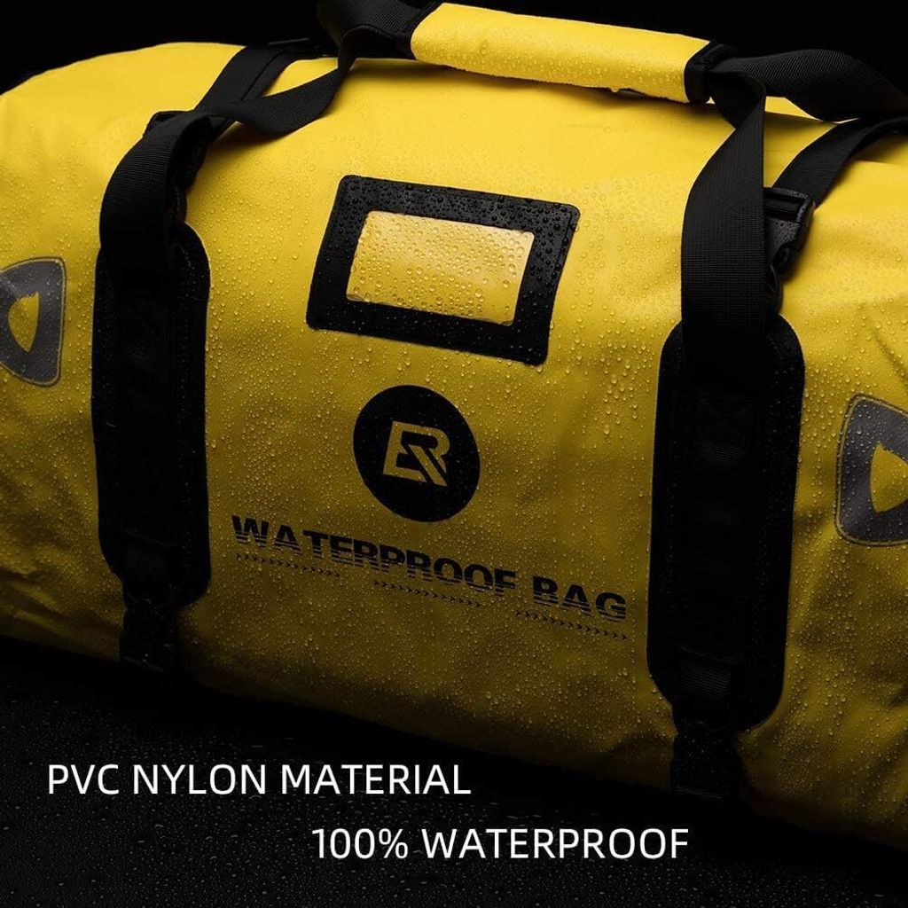 ROCKBROS Multifunktional Motorradtasche Satteltasche 100% Wasserdicht Motorrad Hecktasche 40L Gelb