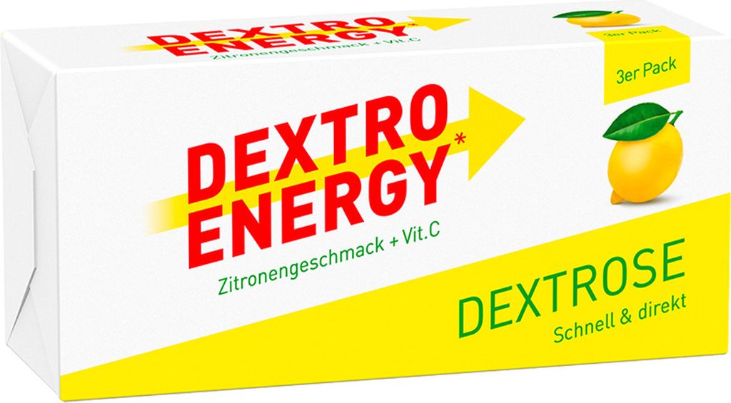 Dextro Energy Dextrose Zitrone 3x8er Produktbild 