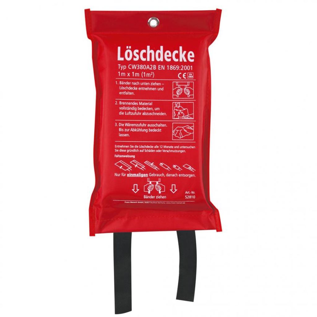 HYGOSTAR Feuerlöschdecke FIRE PROTECT DIN EN 1869:2001 aus Glasfaser