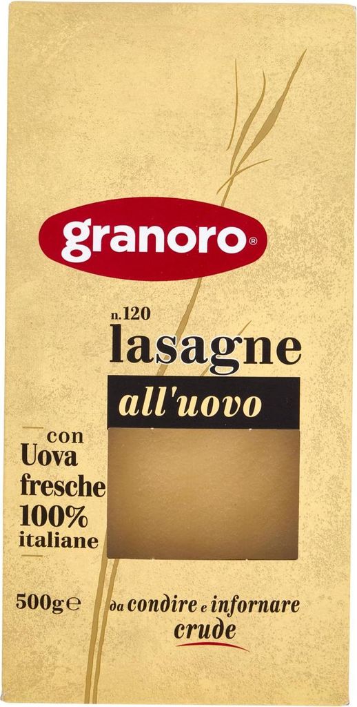 Granoro 8007290231208, Lasagne, Nudelplatten, 500 g, 367 Produktbild 
