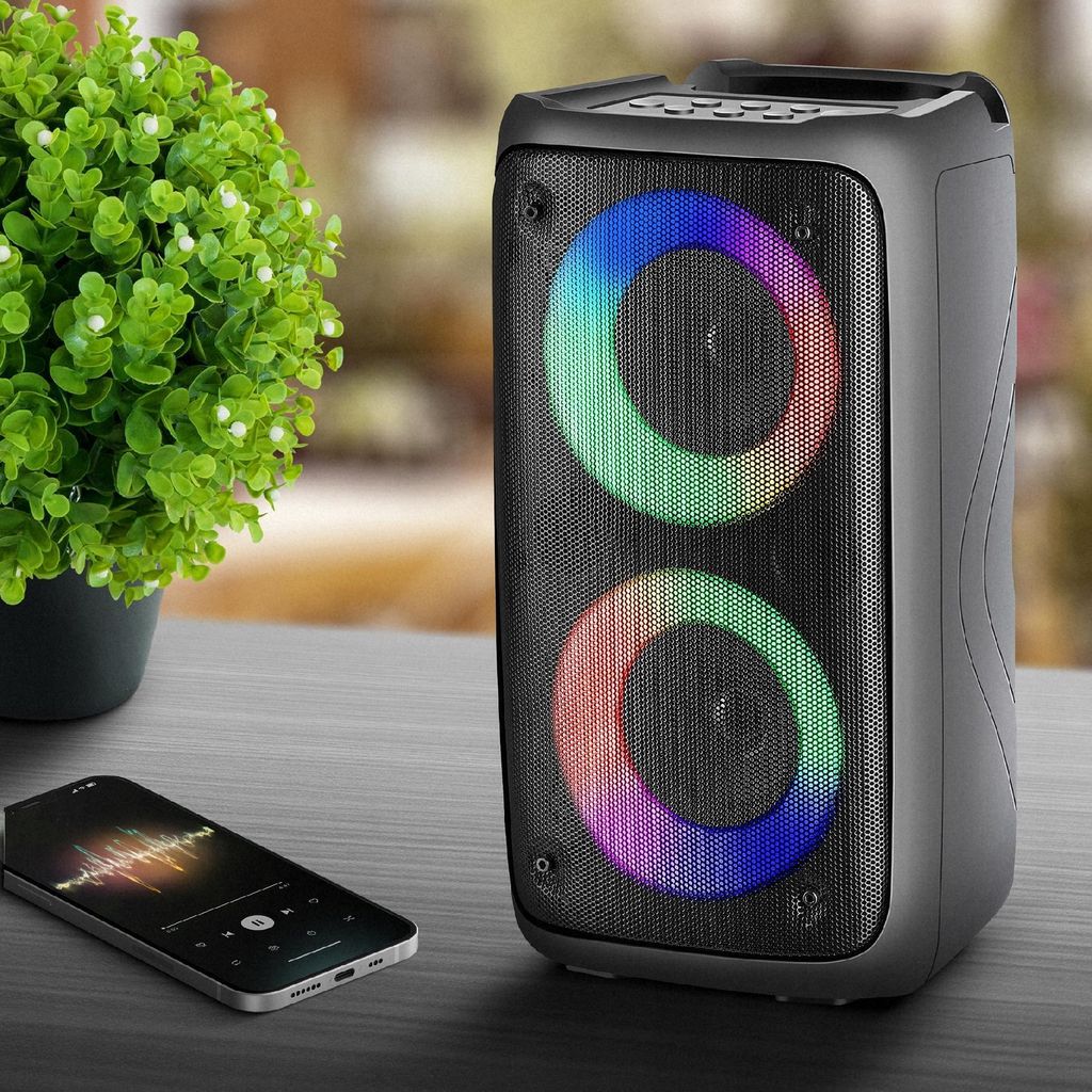 Bluetooth BOOMBOX Mobilní USB RADIO LED Bezdrátový přenosný Obrázek produktu 4