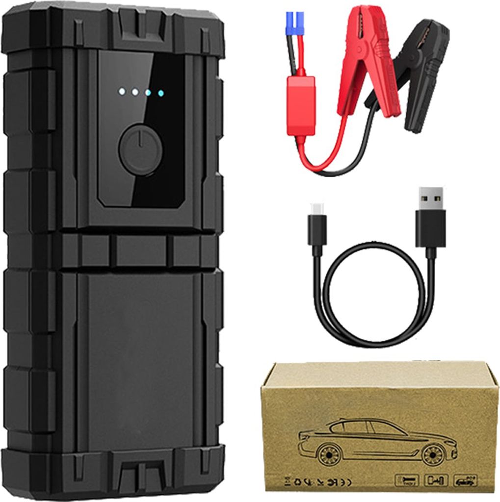 OKWISH Starthilfe Powerbank 800mAh 12V Auto Batterie Starthilfe Gerät Jump Starter