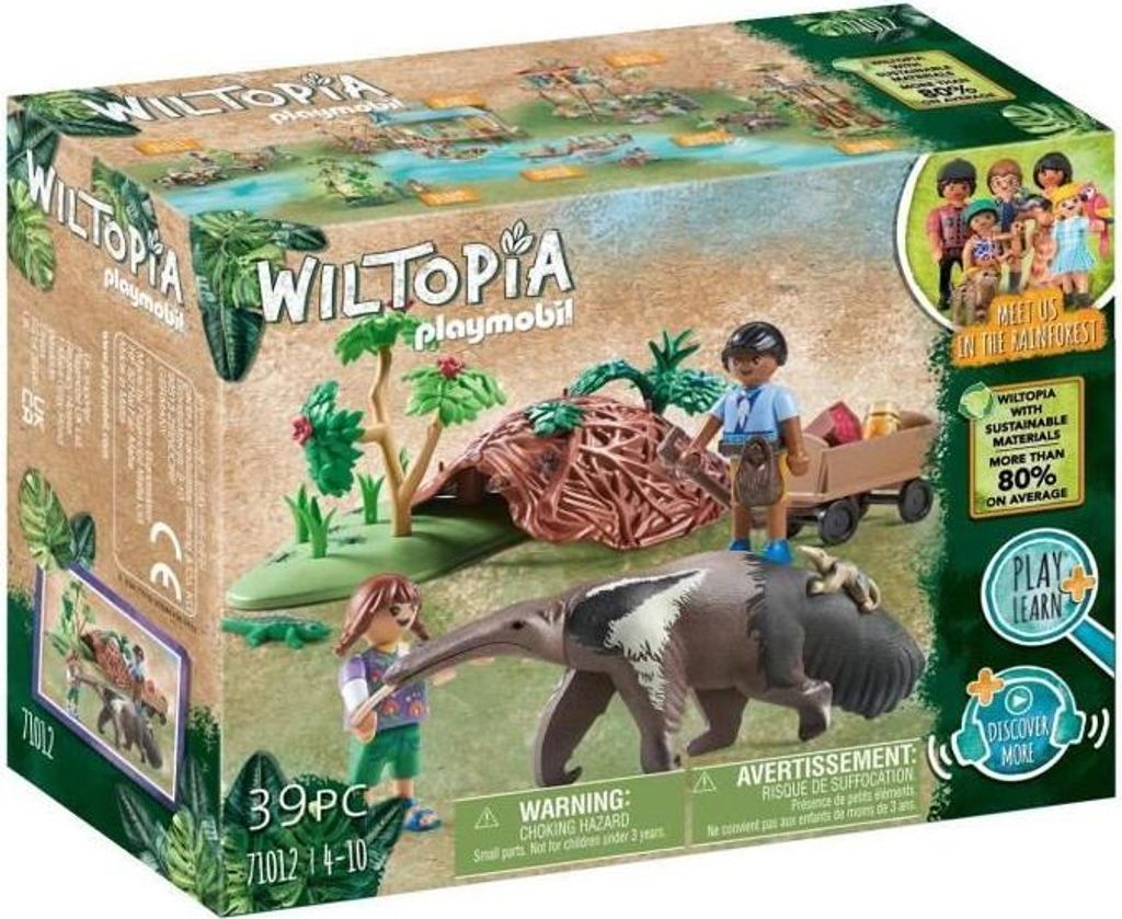 PLAYMOBIL - 71012 - Wiltopia - Ameisenbären - 39 Teile - Spielzeug für Kinder ab 4 Jahren