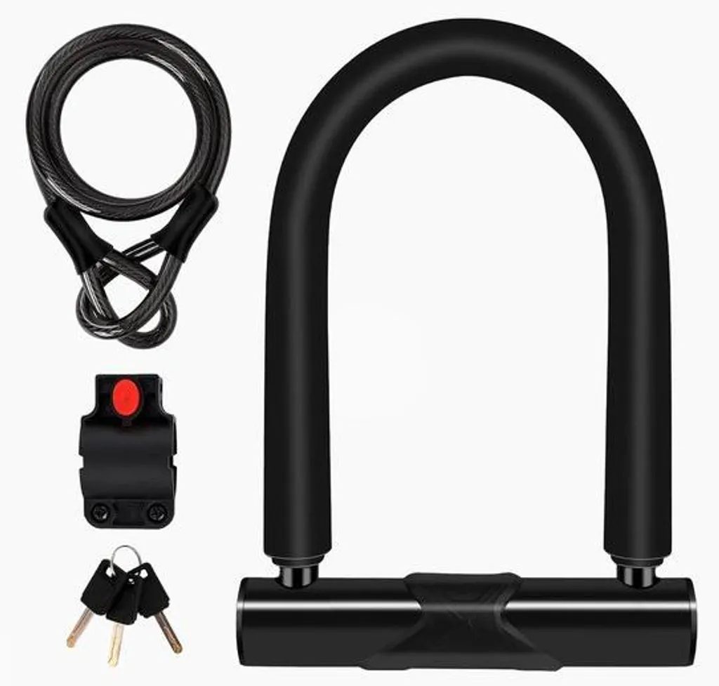 Antivol Ceinture de Sécurité Vélo Haute Sécurité en Acier Trempé 1pc