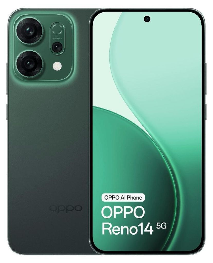 OPPO Reno14 5G 12GB/512GB Vert (Luminous Green) Dual-SIM Image du produit 