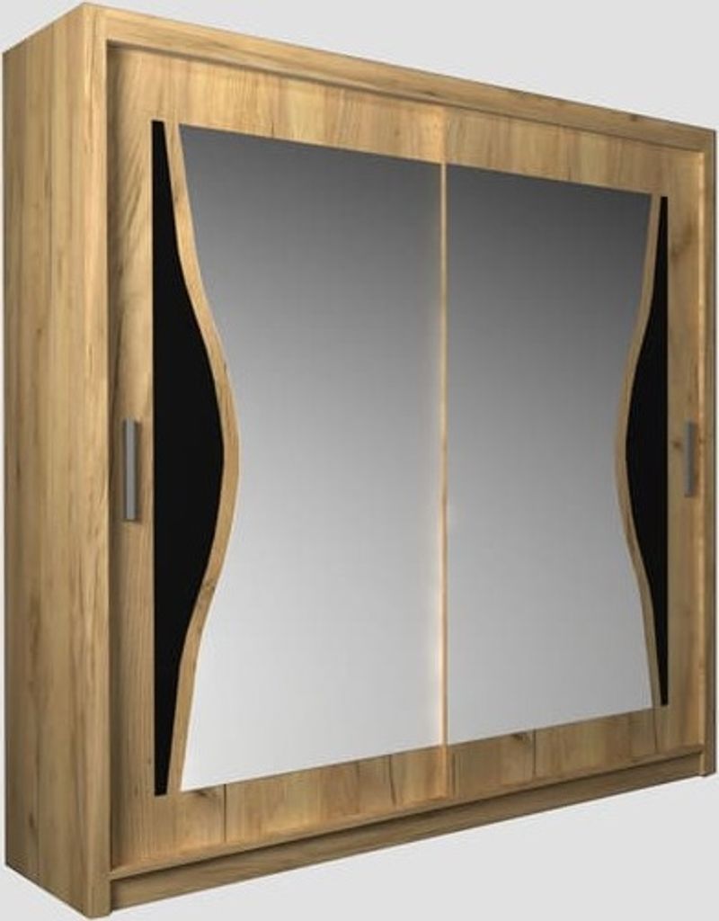 Kleiderschrank mit Spiegel Tumia 203 Braun