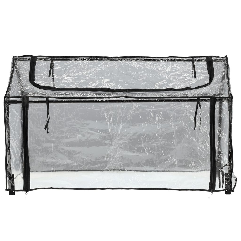 FLO Gewächshaus 60x120x80 cm Transparent und Schwarz Produktbild 7