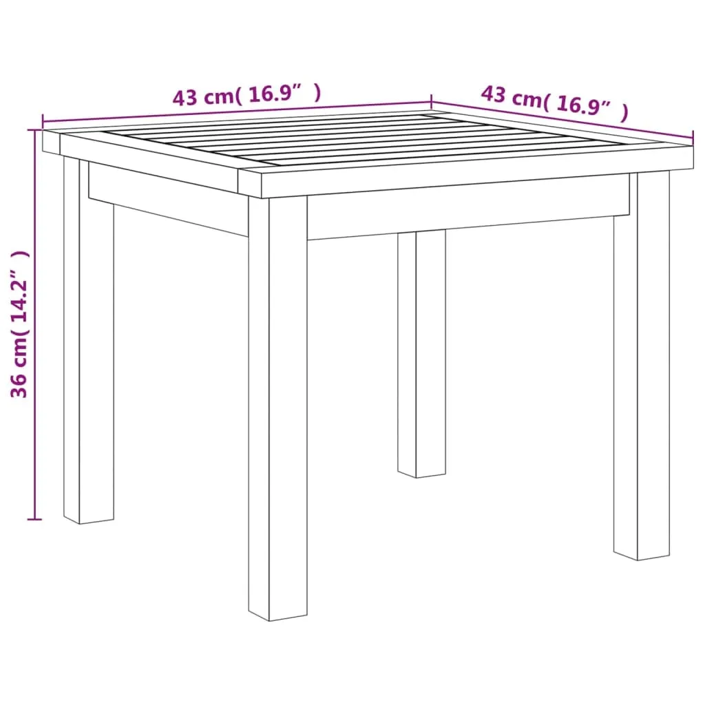 Ensemble de Balcon Gris Polyrotin et Acacia - Mobilier Robuste 3 pcs - 9
