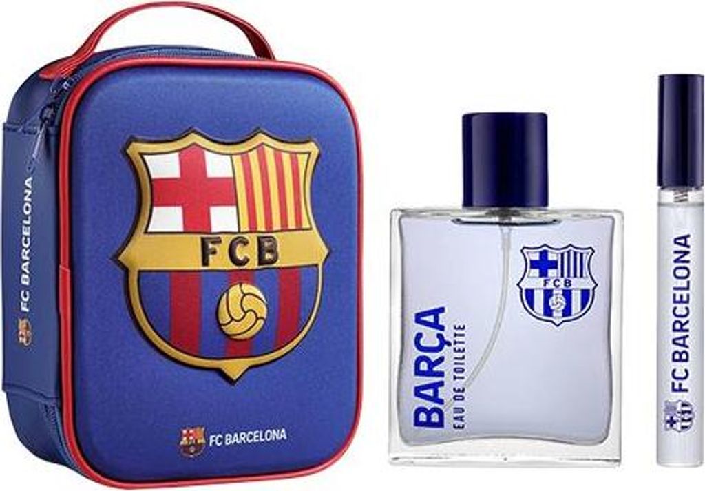 1x Herren-Set FC Barcelona Eau de Toilette 100 ml + Eau de Produktbild 