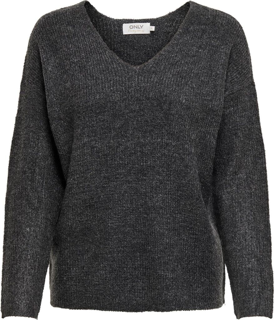 ONLY Pull chaud en maille stretch Sweater col V manches Image du produit 