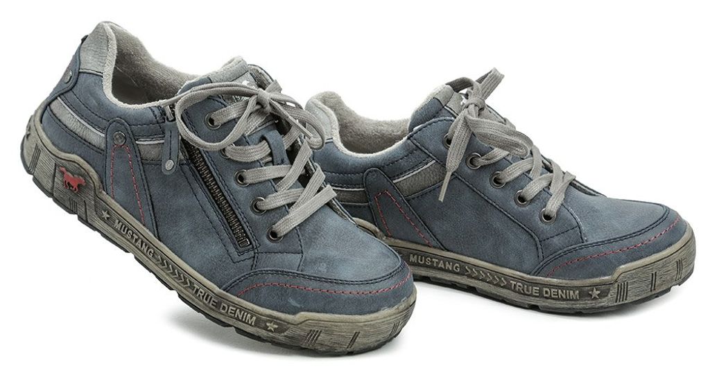 MUSTANG Damen Schnürhalbschuh – Bequemer Sneaker Mit Gehäkeltem Einsatz