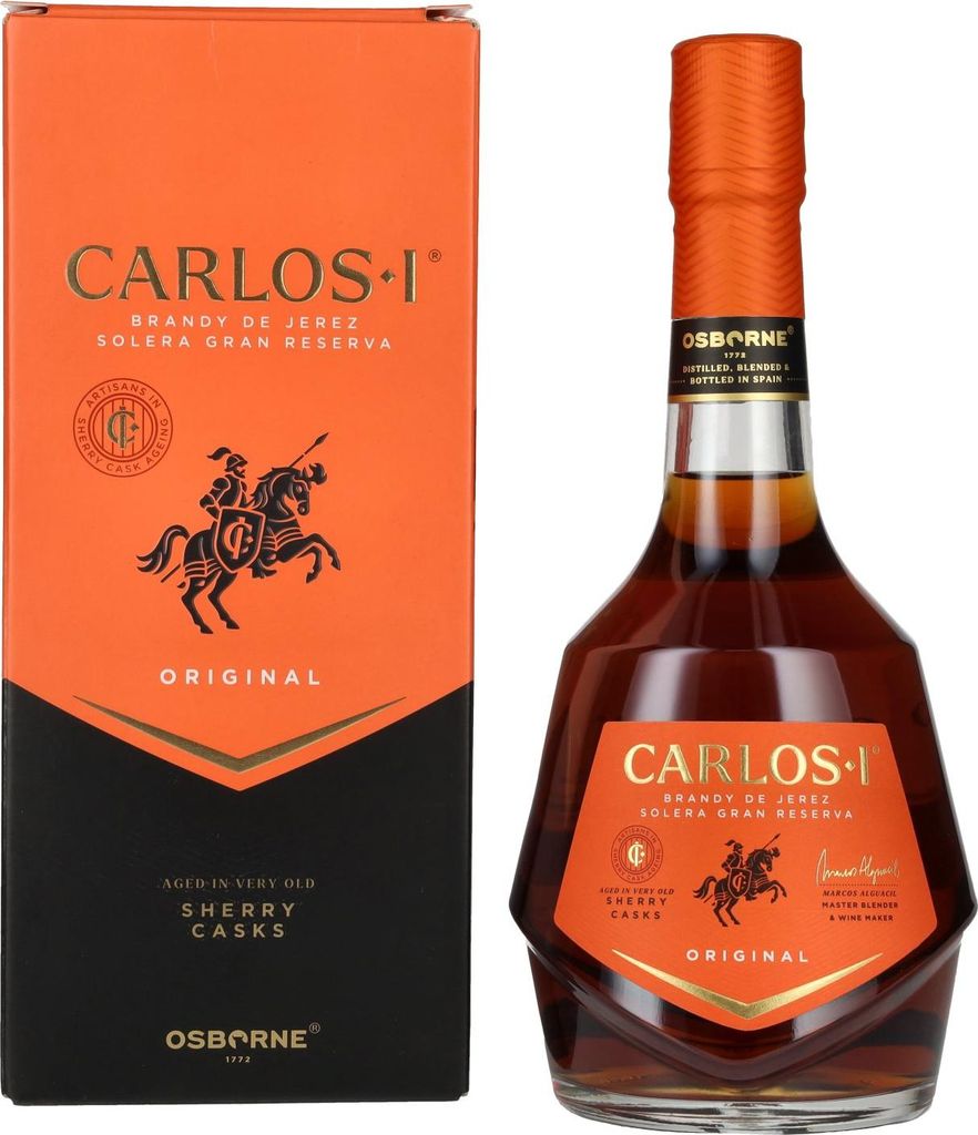 Carlos I Brandy de Jerez Solera Gran Reserva Sherry Casks Immagine del prodotto 