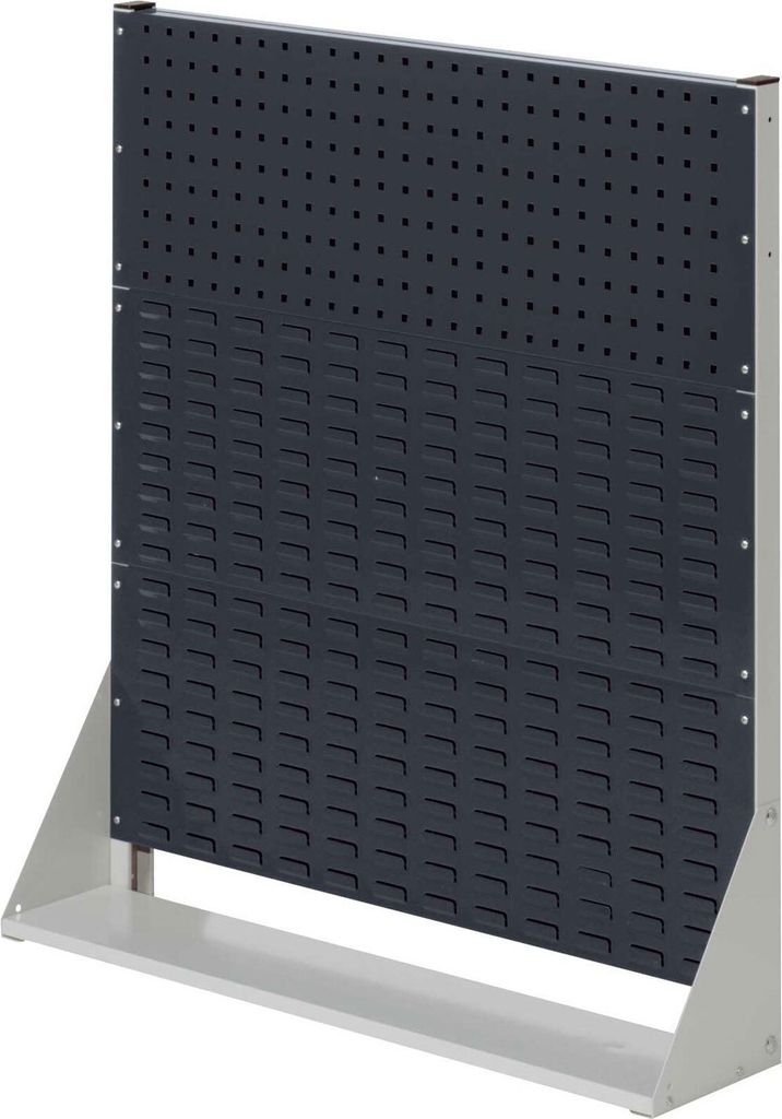 Kappes RasterPlan Stellwände einseitig Größe #3 - 1x Lochplatte 2x Schlitzplatten Anthrazitgrau RAL 7035