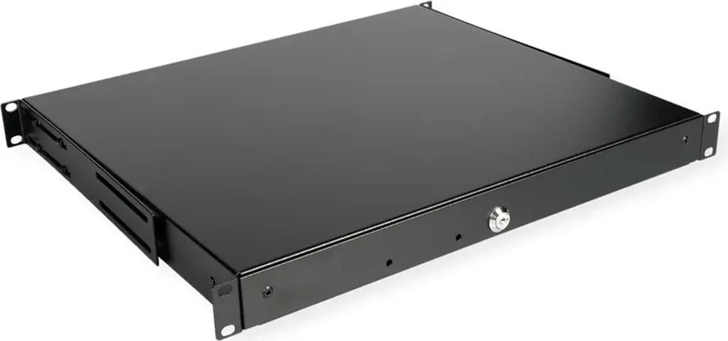 Cassetto Rack 1U ROLINE 26.21.0268 Nero: Ordine e Sicurezza 400mm