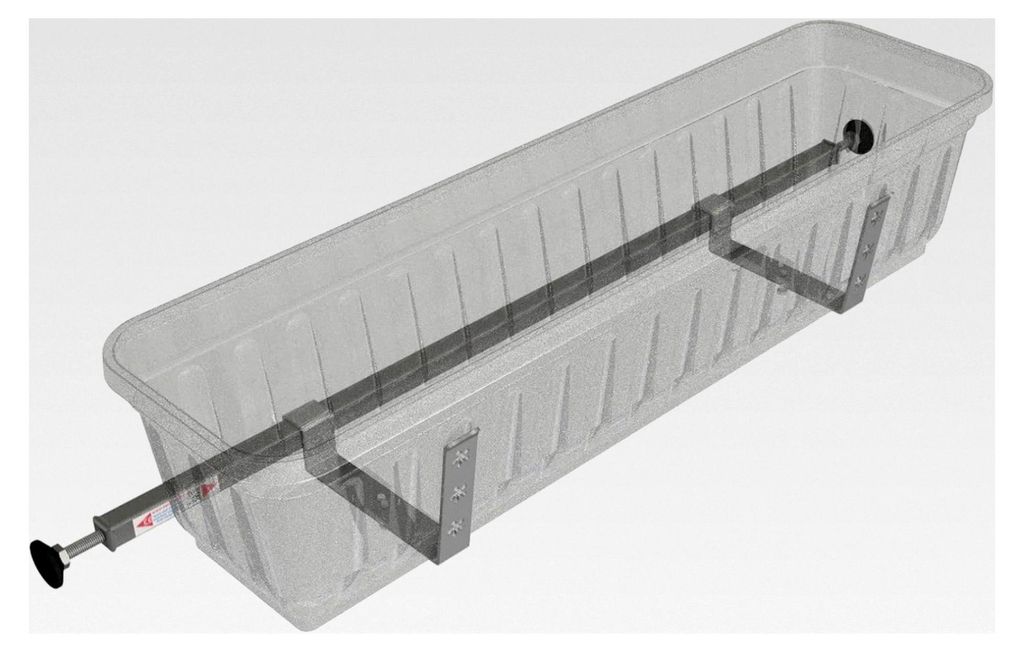 Blumenkastenhalter Standard für Fensterbreiten von 90 bis 114 cm