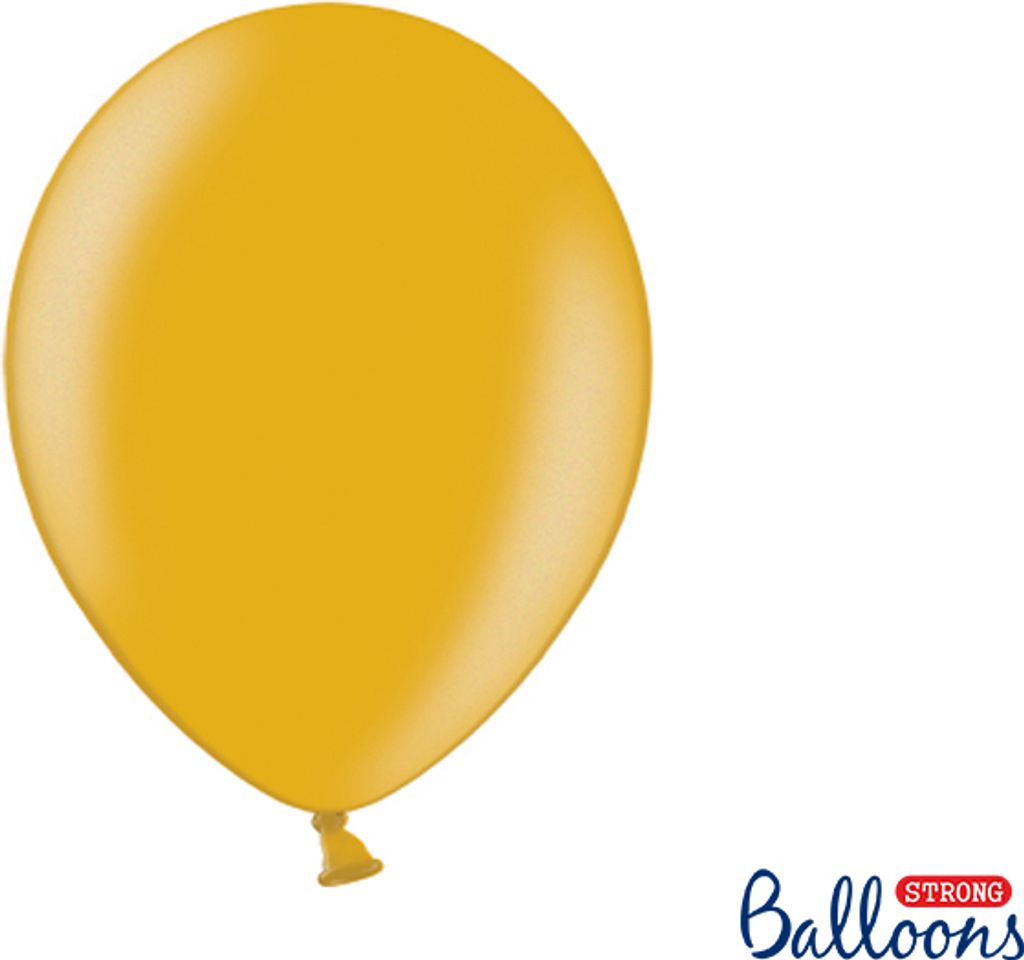 Balony Strong 30cm Metallisch Gold 10szt/op 18609