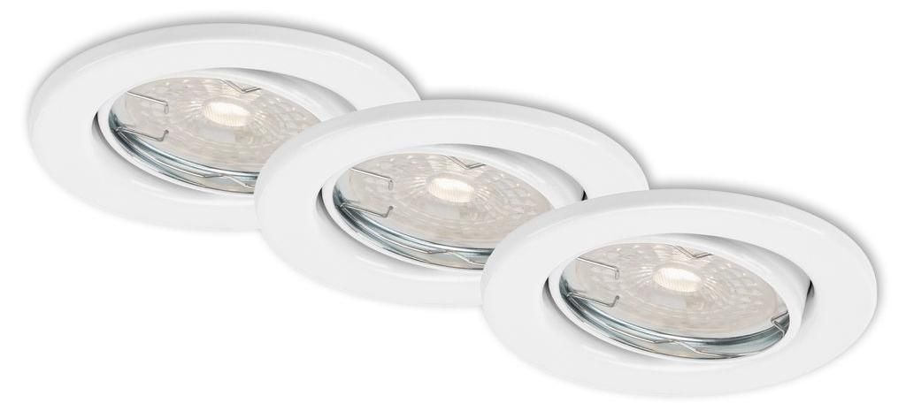 Lampe LED encastrée BRILONER LEUCHTEN DIMM, 5,5 W, 460 lm, Image du produit 