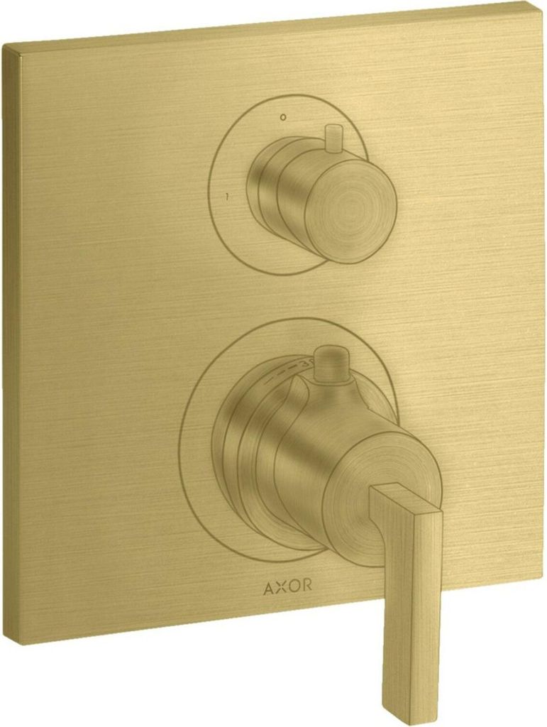 hansgrohe AXOR Citterio Thermostat Unterputzmodell mit Ab-/Umstellventil, Hebelgriffe, 2 Verbraucher, 39720950