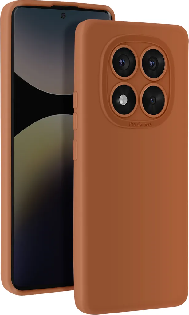 Custodia Avizar Silicone Marrone Redmi Note 14 Pro/Pro+ Protetta - 1
