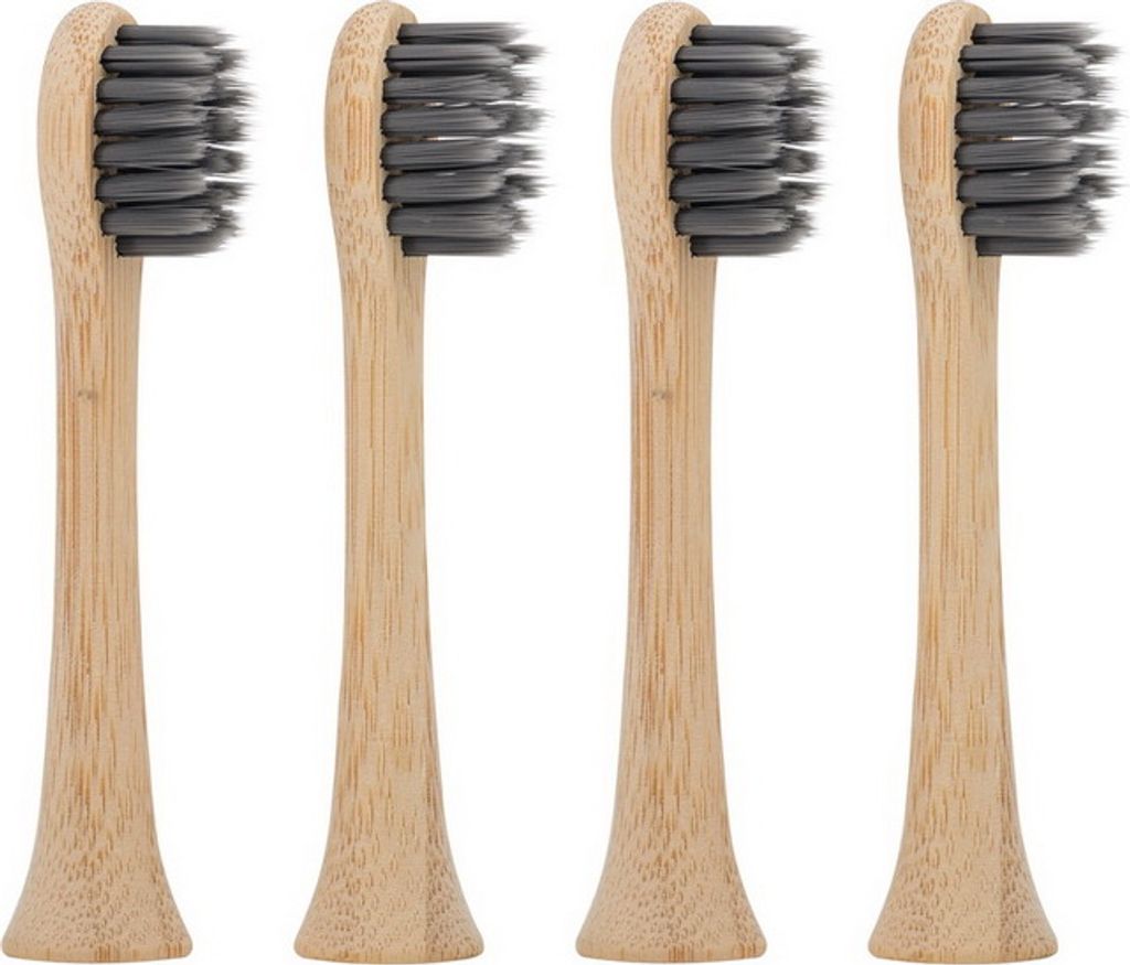 ECO Bamboo kompatible Köpfe mit Aktivkohle für Philips Sonicare Zahnbürsten - 4 Stk