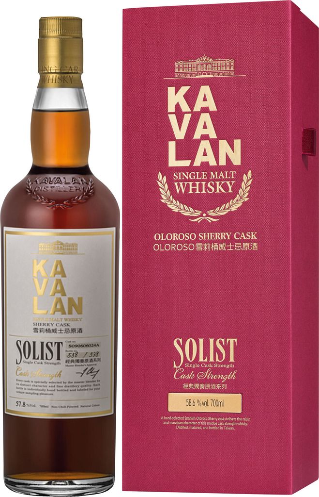 Kavalan Solist Sherry Single Malt Whisky | 58,6 % vol | 0,7 Produktbild 