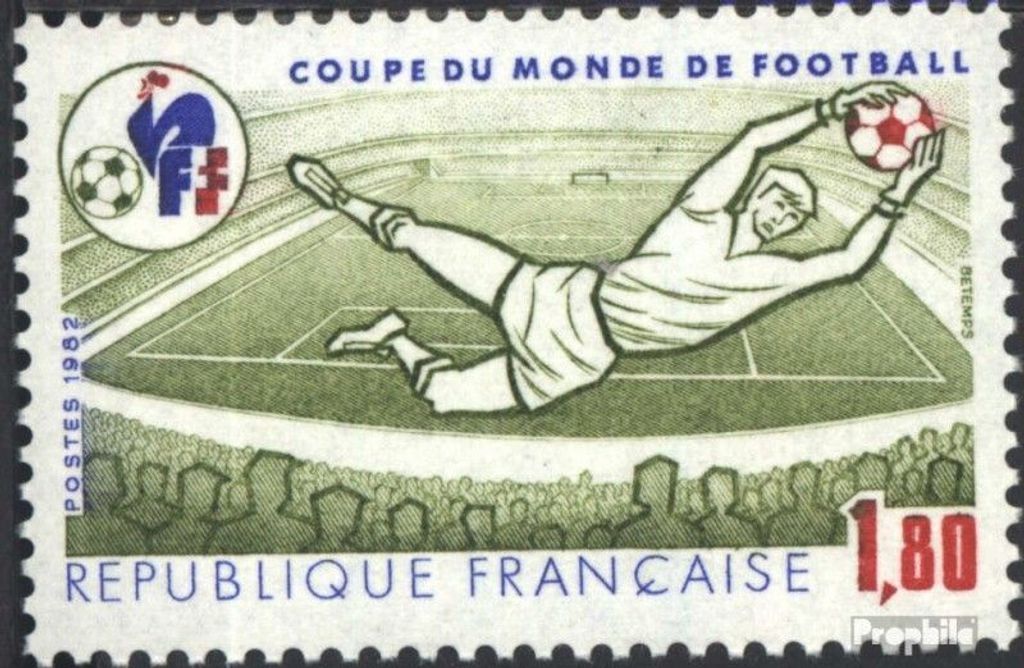 Briefmarken Frankreich 1982 Mi 2331 (kompl.Ausg.) postfrisch Fußball-WM