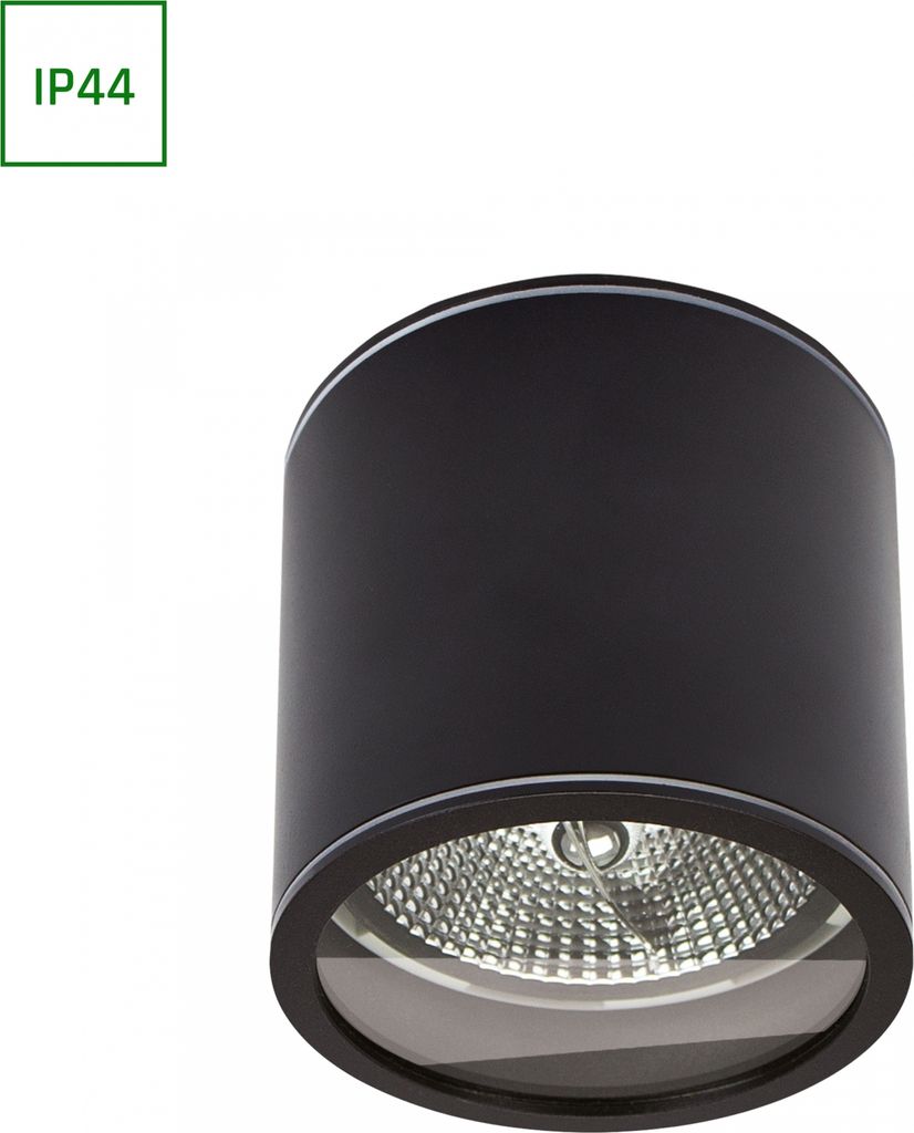 Spectrum LED Aufbauleuchte Chloe AR111 Schwarz Produktbild 