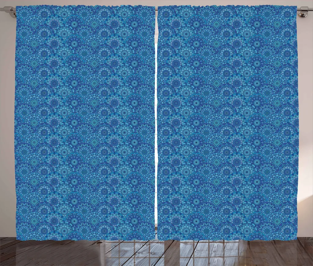 Tenda Mandala Meditazione Blu - ABAKUHAUS 280x175 Boho Chic
