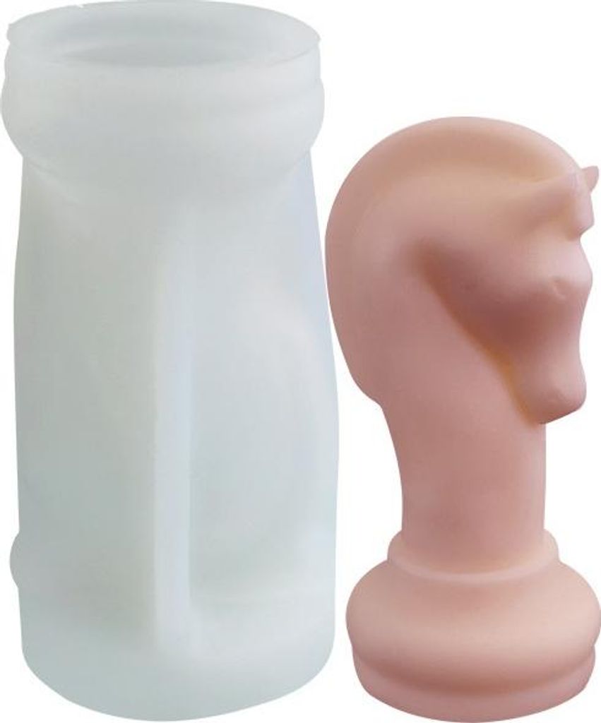 Silikon-Kerzenform Schachritter