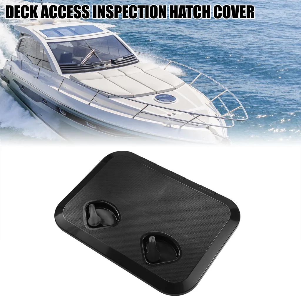 Panneau d'Inspection Noir pour Bateau et Voilier - Modèle Étanche