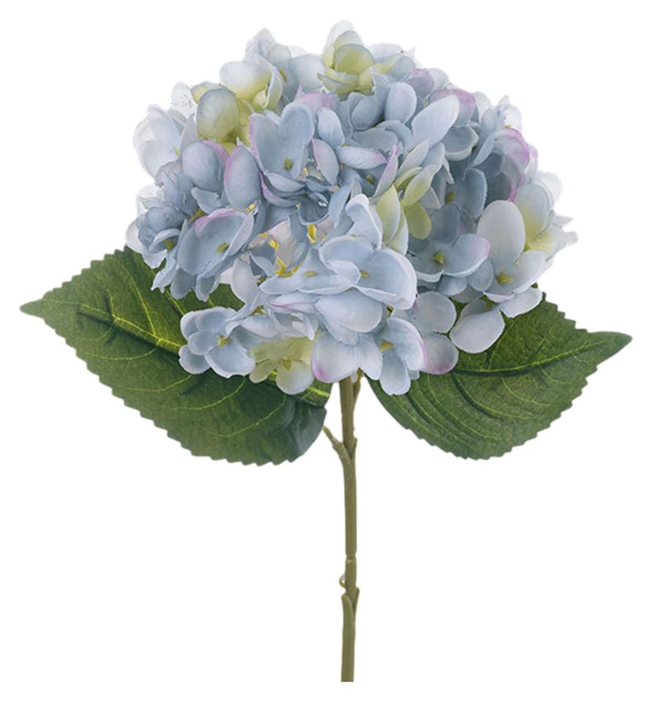 Künstliche Hortensienblüten, künstliche Hortensienblüten mit Stiel, UV-beständige Kunstblumen für den Außenbereich, Vase, Brautsträuße, Ti...