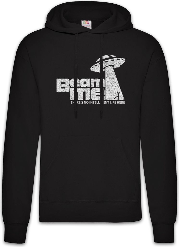 Urban Backwoods UFO Beam Me, Herren Hoodie, Farbe: Schwarz, Größe: 3XL