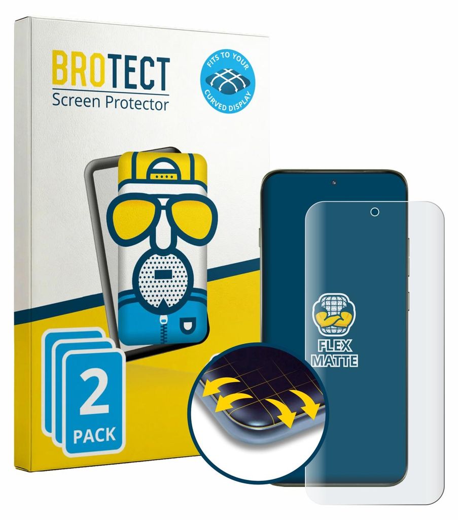 2x BROTECT Fullscreen Schutzfolie für Motorola Edge 70 Pro Displayschutz Folie Fullcover Matt Entspiegelungsfolie