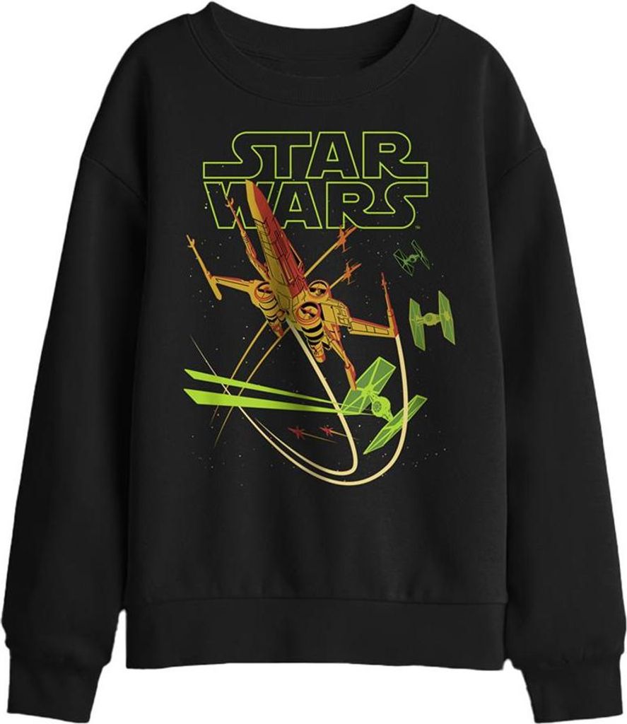 Star Wars - "Attacker" Sweatshirt für Kinder TV29954 (152-158) (Schwarz)