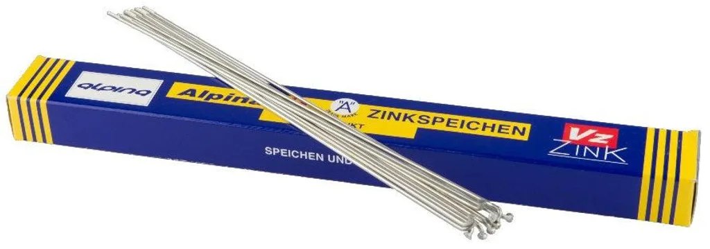 Rayons Alpina Ø2,0 mm FG 2.3 Argent Galvanisé - Boîte de 144 Pièces