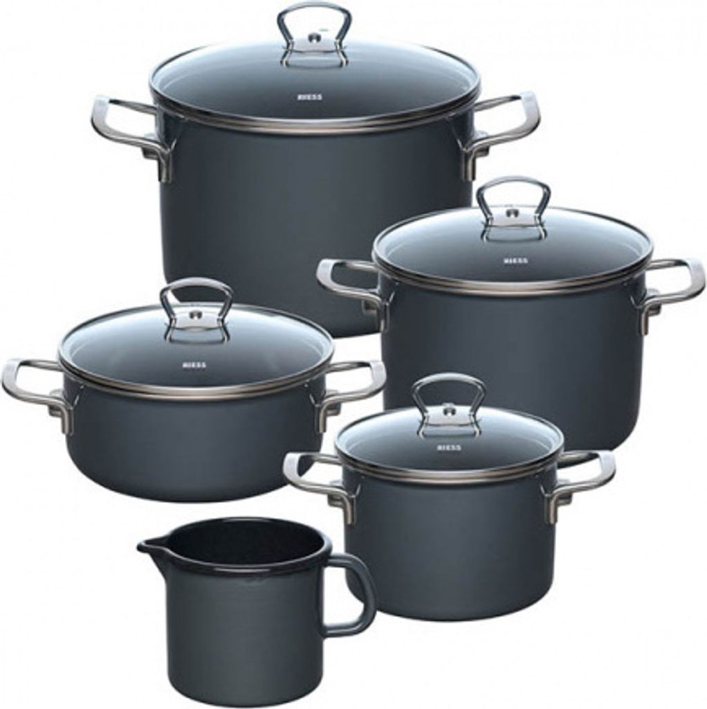 Set di pentole Riess 5 pezzi Grigio scuro Immagine del prodotto 