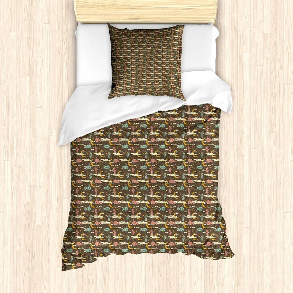 Set Letto Singolo ABAKUHAUS Spazio e Astronauti 135x200 - Design Top