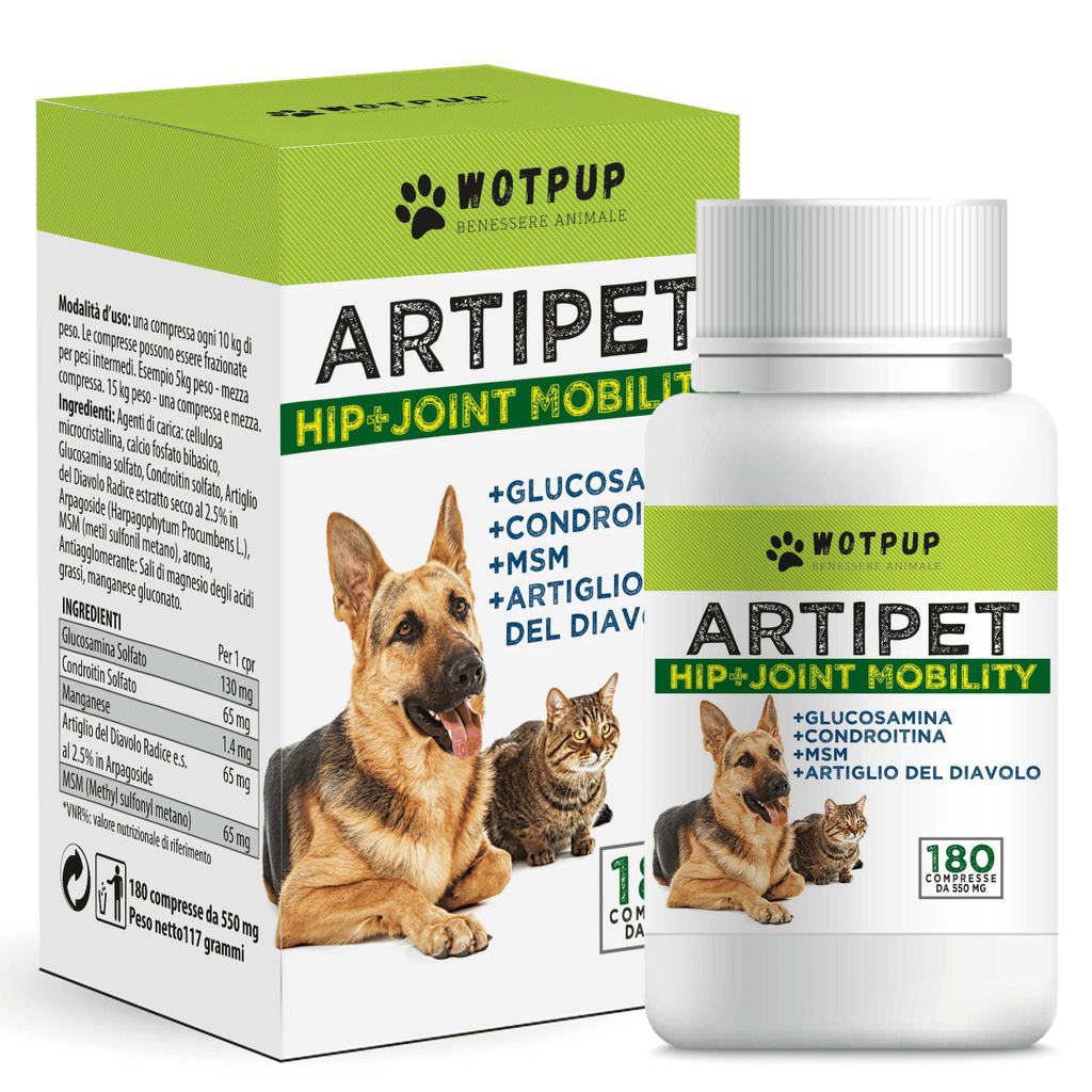 Artipet, integratore per articolazioni cani | 180 compresse Immagine del prodotto 