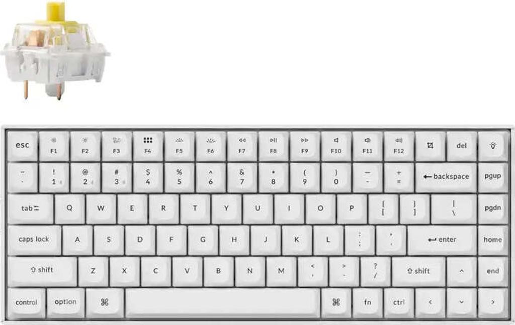Klawiatura mechaniczna dla graczy Keychron K2 Pro Biaa Zdjęcie produktu 