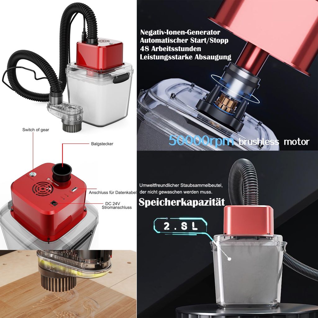Twotrees Tischstaubsauger(M1) für CNC-Schneiden und Produktbild 2