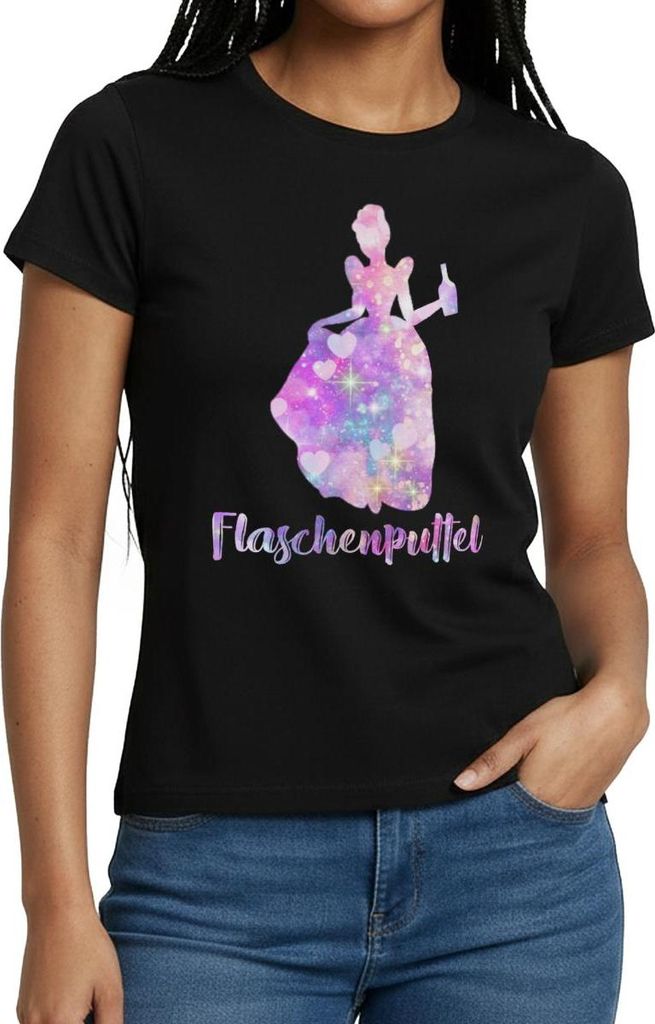 Spreadshirt JGA Frauen | Flaschenputtel Frauen T-Shirt, XL, Schwarz