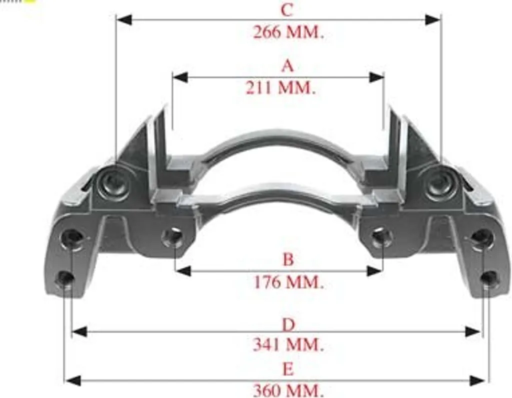 Support d'étrier Knorr pour Mercedes Atego Actros Axor K000026 190108
