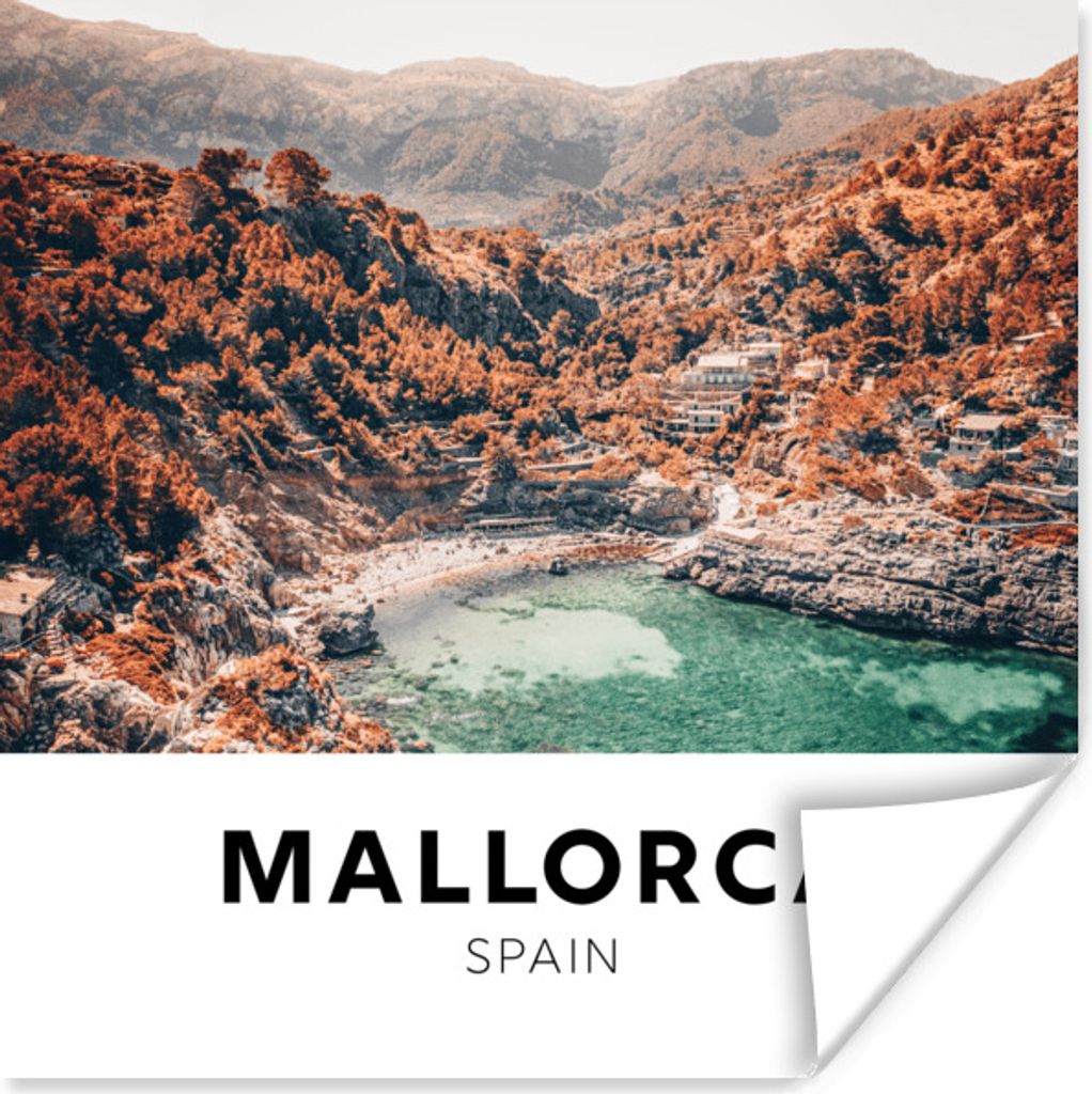 MuchoWow Poster Mallorca - Spanien - Natur 50x50 cm - Wohnzimmerdekoration