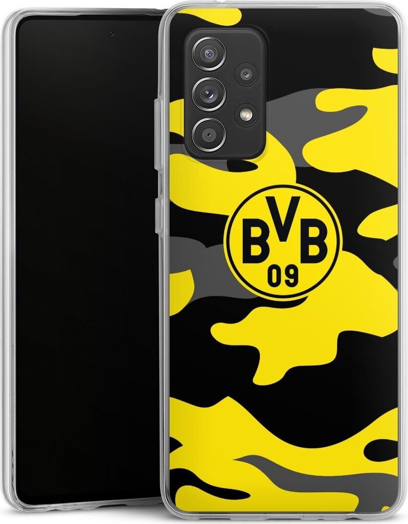 DeinDesign Handyhülle für Samsung Galaxy A52s 5G Silikon Hülle Case Smartphone Schutzhülle BVB Borussia Dortmund Fanartikel