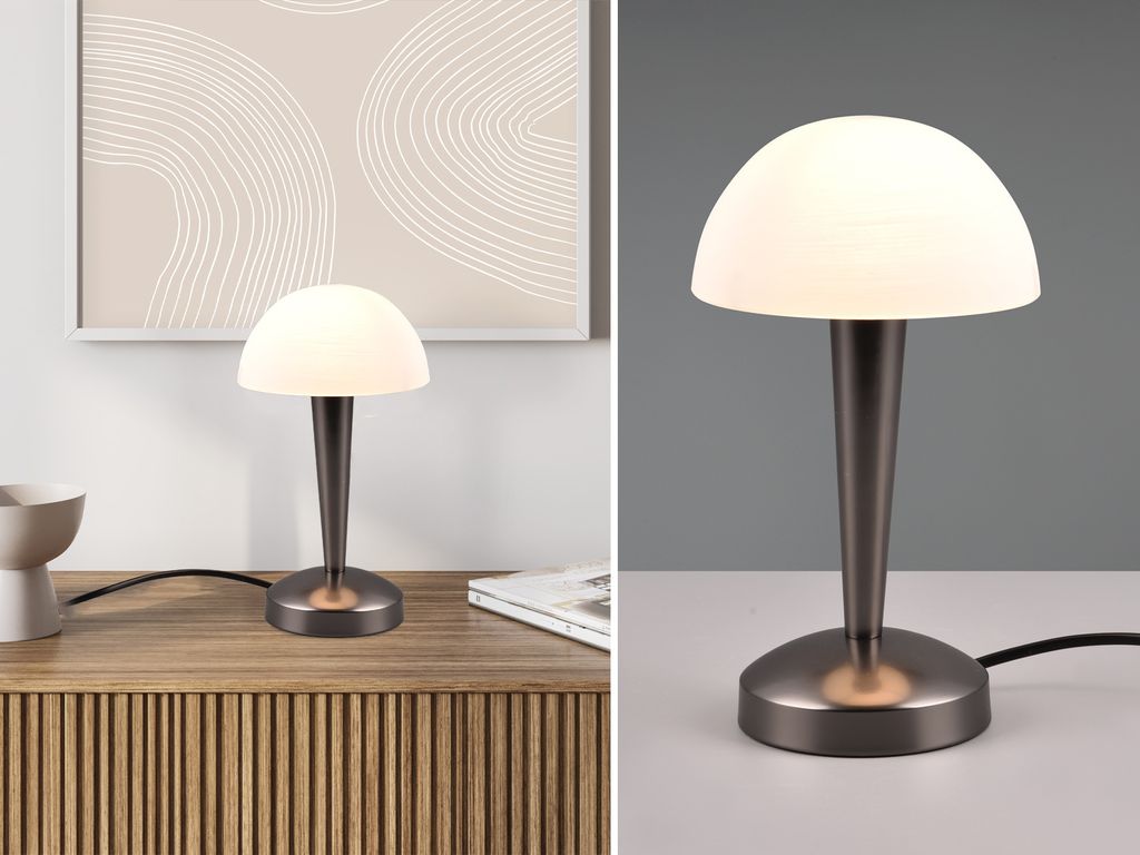 Trio - Tischlampe CANARIA - Schwarz - 15x15x26.5 cm Produktbild 