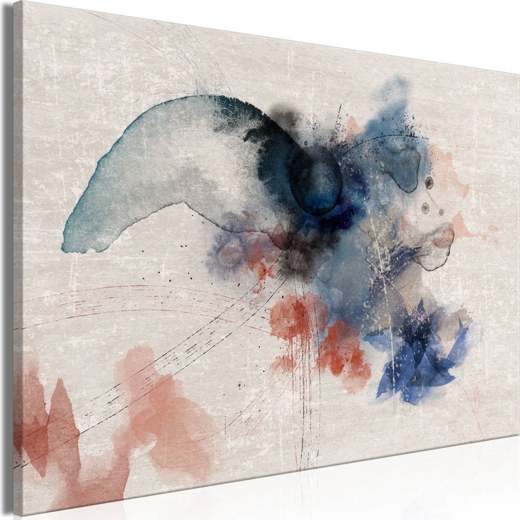 Italienischer Leinwand Leinwandbild - Capricious Nature (1 Part) Wide 60x40 cm Abstrakt a-A-0894-b-a