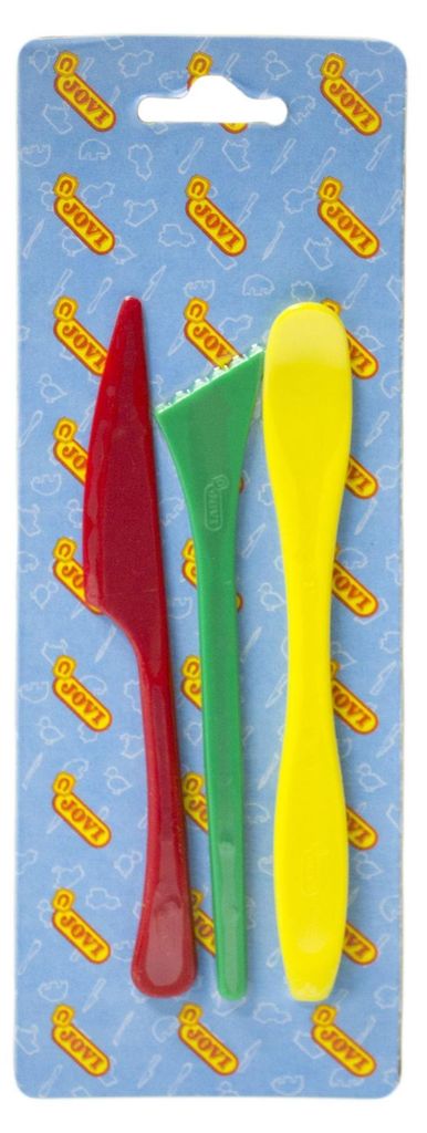 JOVI Modellierwerkzeug mehrfarbig 3 St.