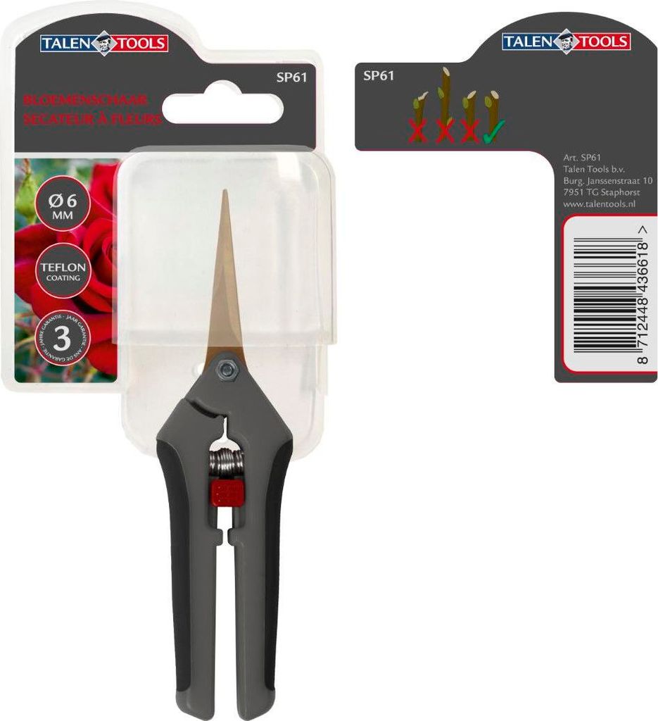 Blumenschere Premium 16,5 cm